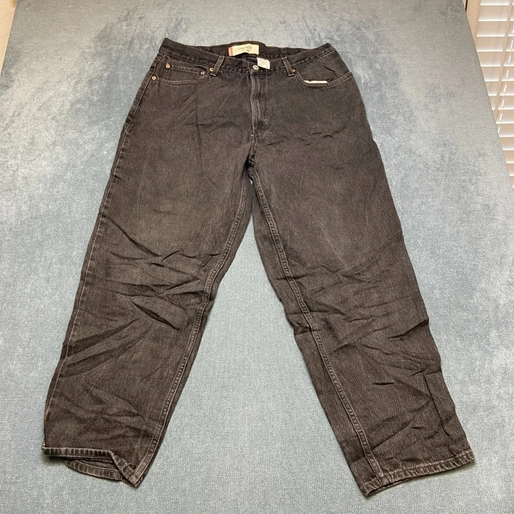 VTG Levi's 560 Jeans Mens 38x30 Black Denim Straight Comfort Fit  Zip Fly